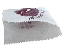 Hamburgerbeutel 14 x 14 cm, oben und 1x seitlich offen, 500 Stk.