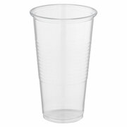Trinkbecher klar 0,25l 250ml mit Eichstrich PP transparent klar, 100 Stk.