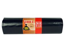 ALUFIX Profi Bags Müllsäcke Müllbeutel LDPE 280 L, 115x135cm, schwarz 5 Stk.