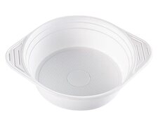 Suppenterrine Suppenteller 500ml, PP, 8 gr, Mikrowellentauglich, weiß, 100 Stk.
