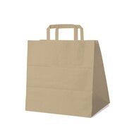 GASTRO Papiertragetaschen 33 x 32 x 21 cm mit EAN-Code braun,  50 Stk.