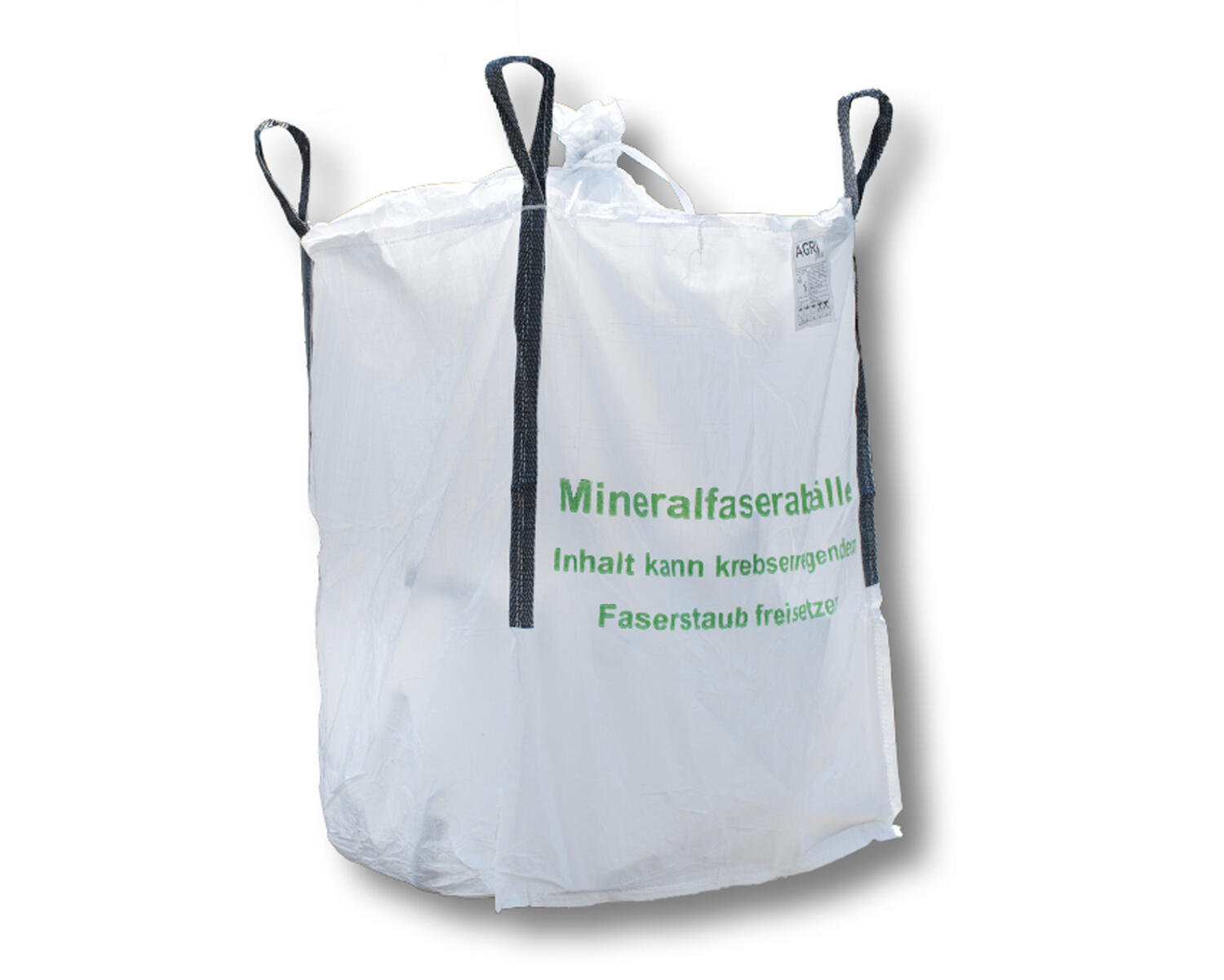 Big Bag  90 x 90 x 120 cm Typ Mineralwolle KMF mit 4 Hebeschlaufen + Schrze