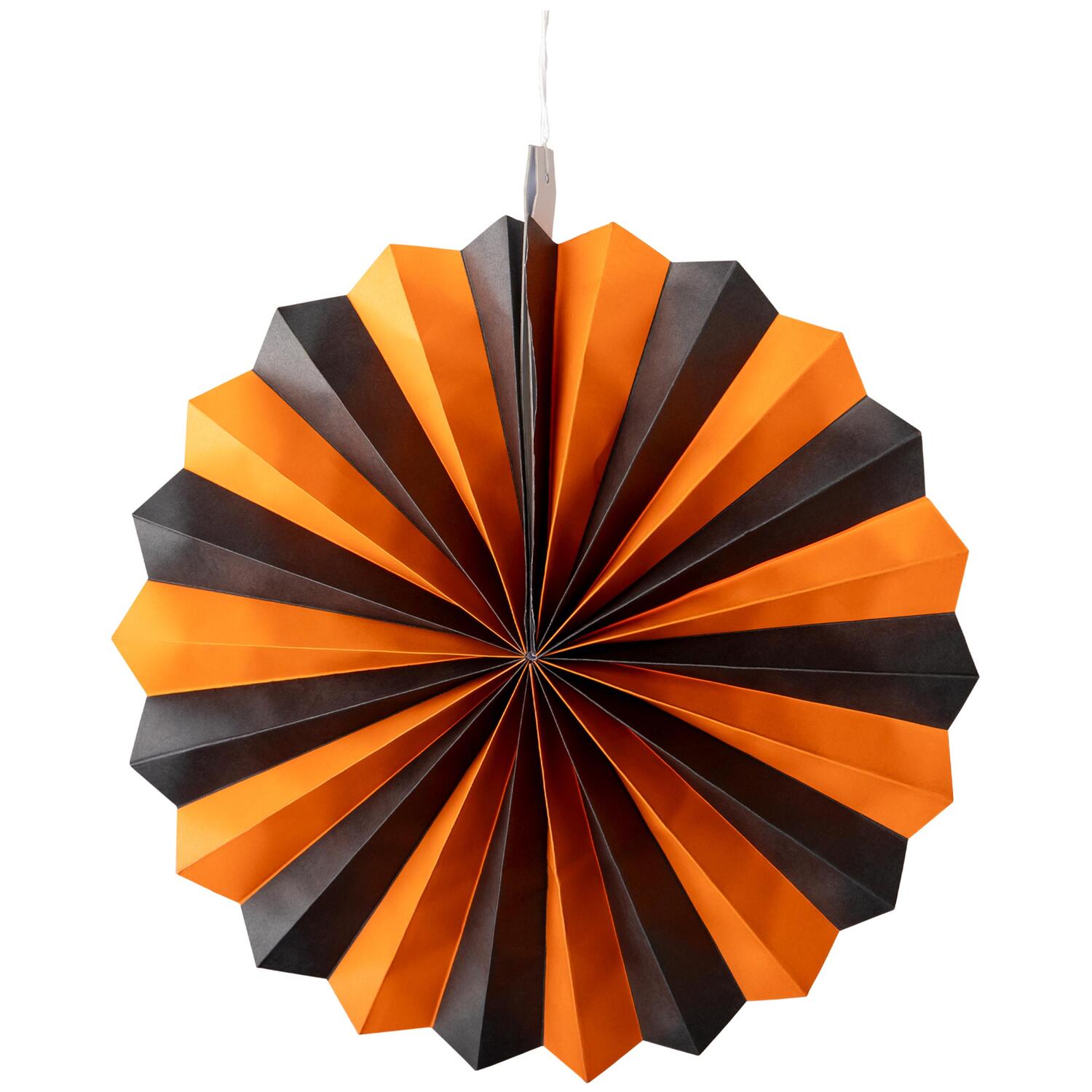 Rosetten 3er-Set schwarz/orange 40cm/32cm/20cm, 3 Stk.