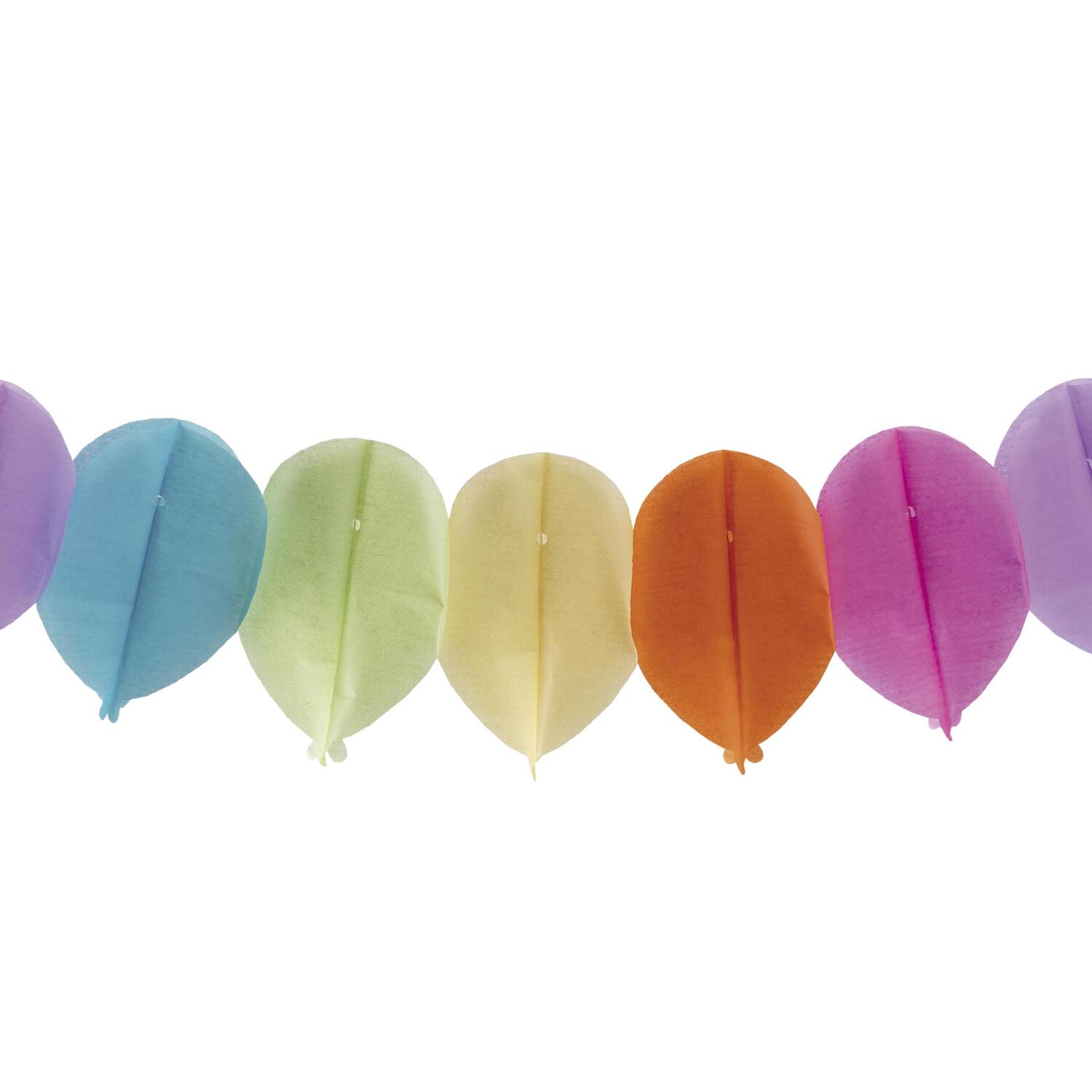 Ballon-Girlande Farbenspiel aus Papier schwer entflammbar 18x13.3cm 7.2m, 1 Stk.