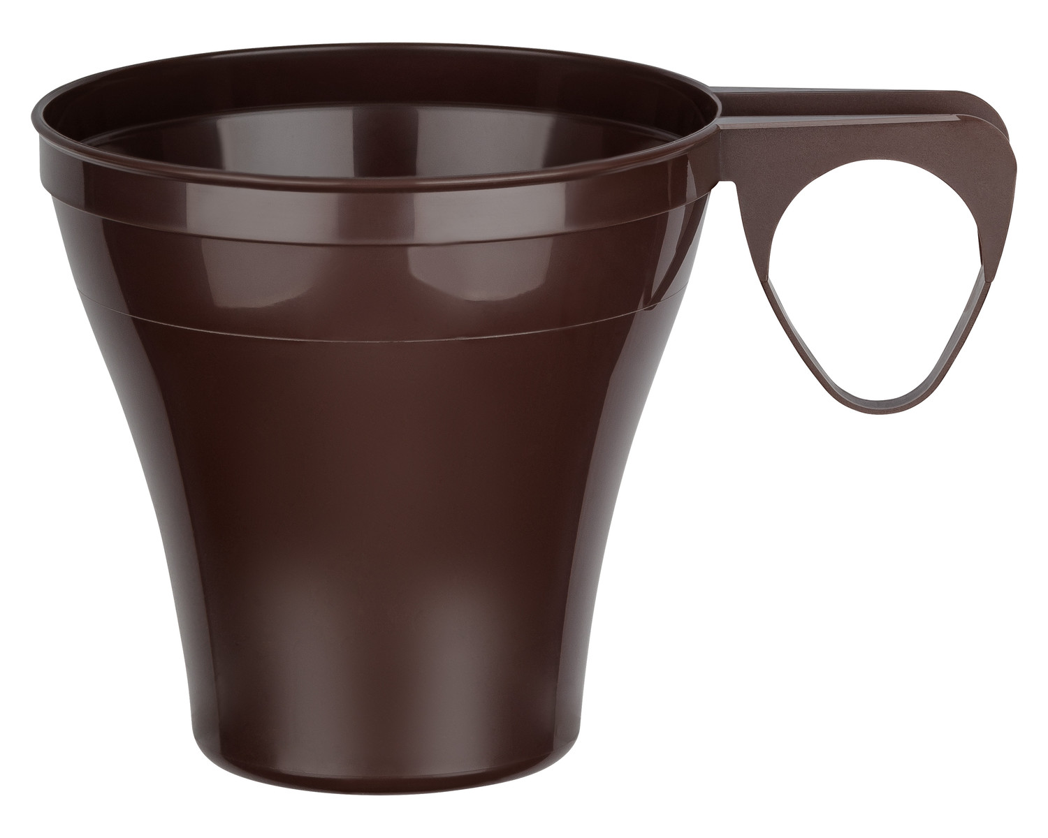 Premium Espressotasse Henkeltasse Kaffeetasse 8cl | 80ml braun PS, 40 Stk.